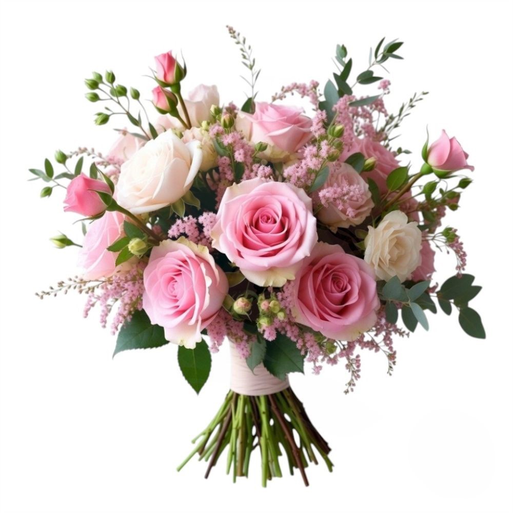 Bouquet of Roses in Light Tones (Refined)
