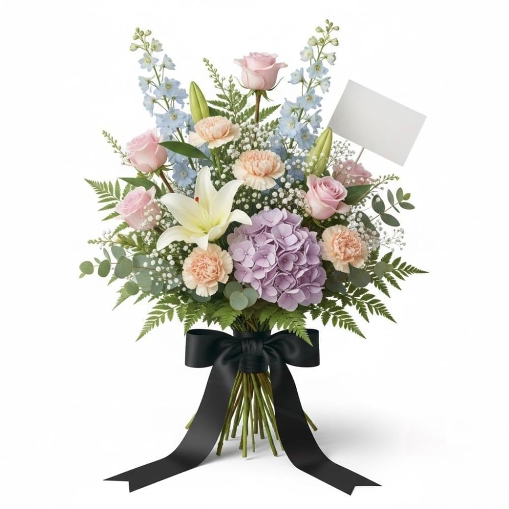 Funeral Bouquet of Mixed Seasonal Flowers (Refined)