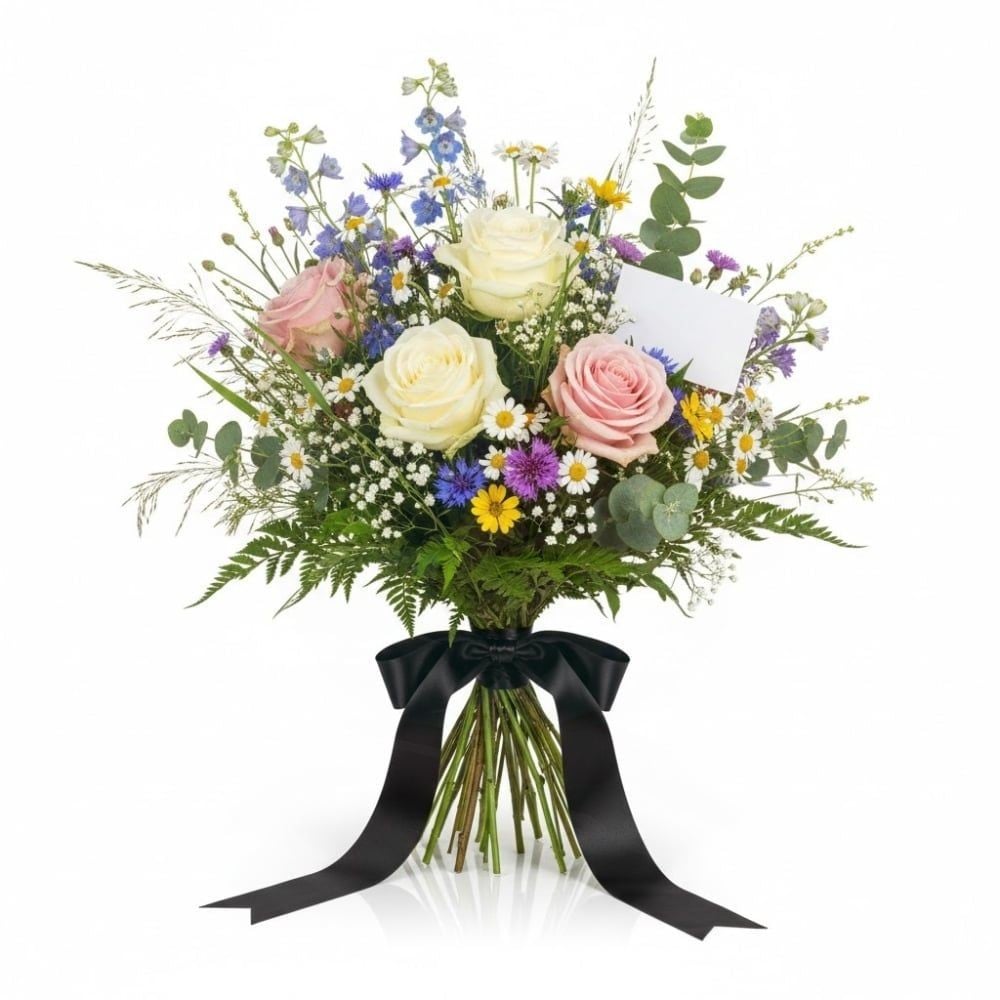 Sympathy flowers bouquet (Refined)