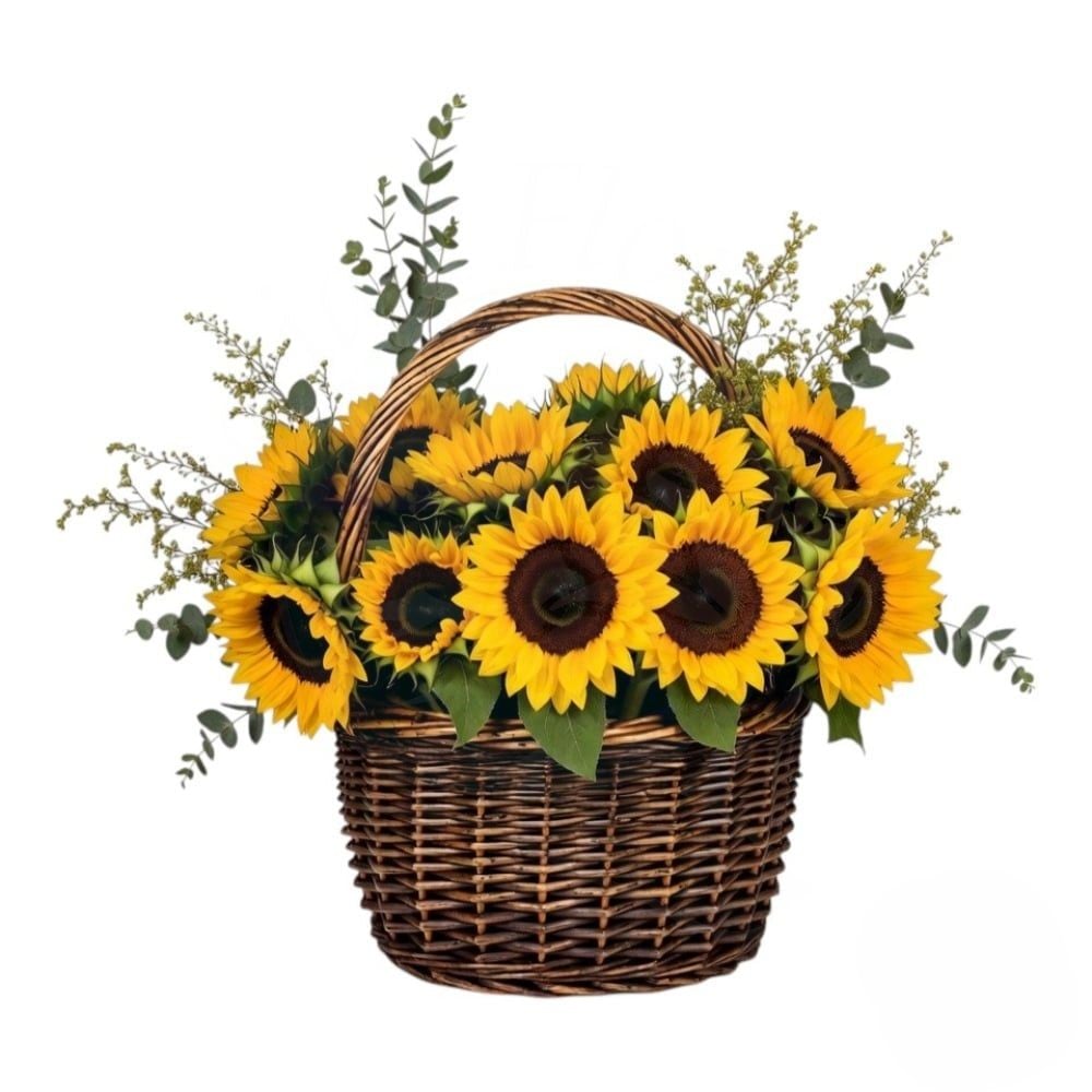 Basket Of Sunflowers (Refined)