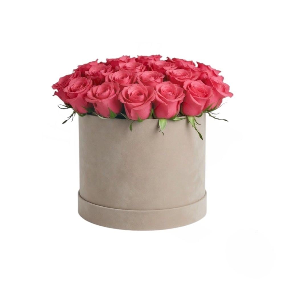 Flowerbox with pink roses (Refined)