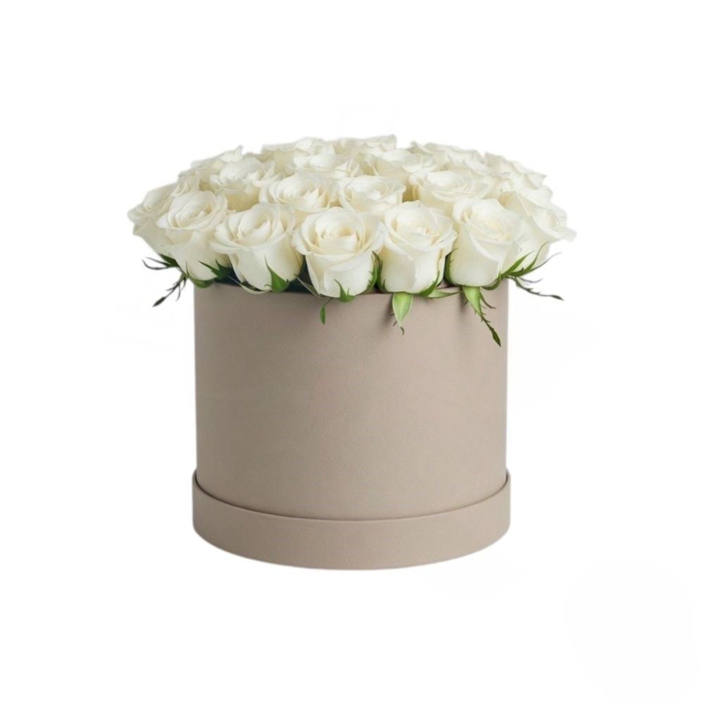 Flowerbox with white roses (Refined)