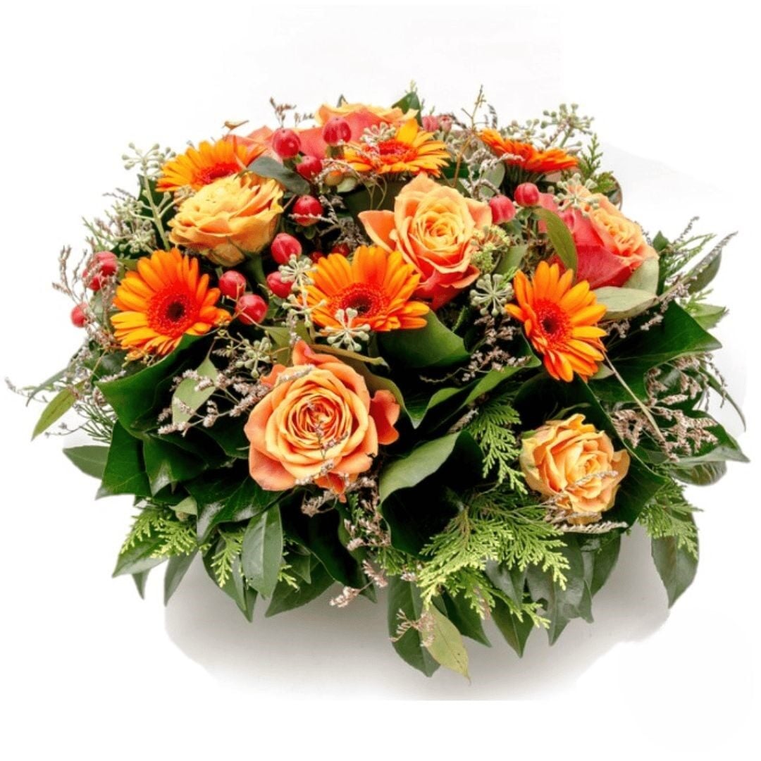 Orange funeral arrangement (Refined)
