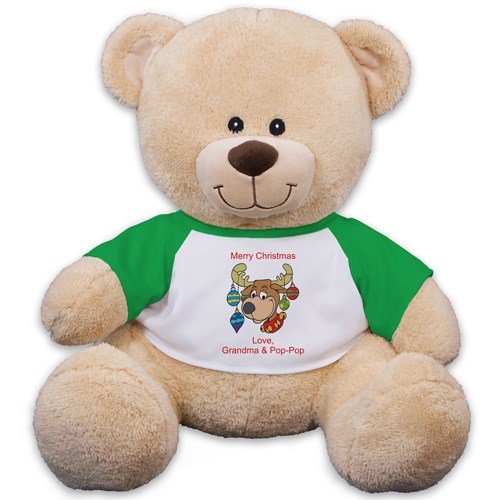 Christmas Reindeer Teddy Bear - 11"