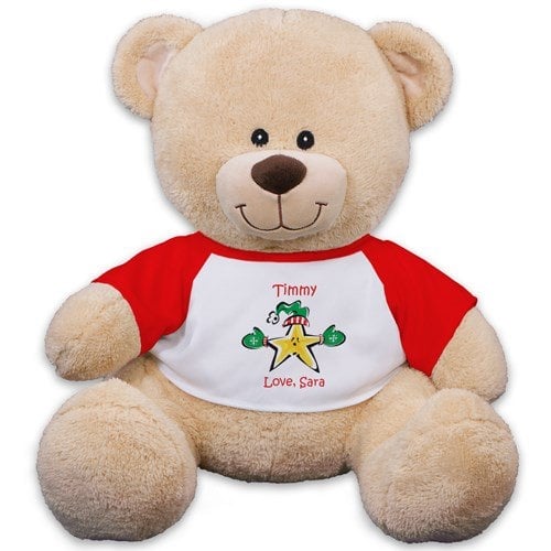 Christmas Star Teddy Bear - 11"