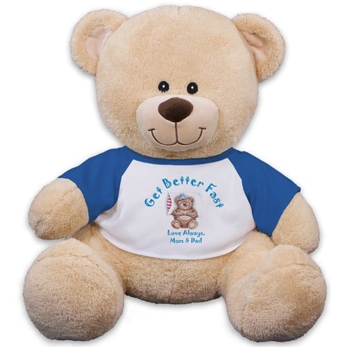 Personalized Get Better Fast Teddy Bear - 11"