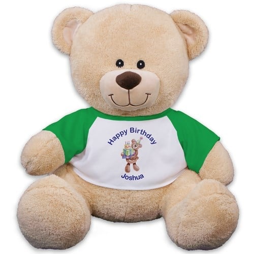 Personalized Birthday Present Teddy Bear - 11"