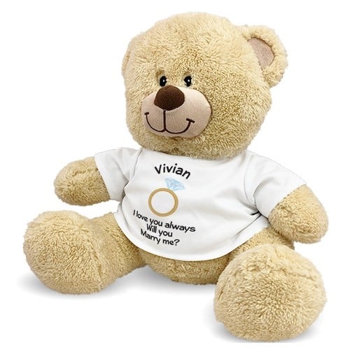 Personalized Will You Marry Me Teddy Bear (11" Teddy Bear)