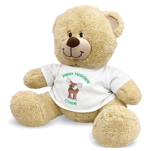 Personalized Reindeer Teddy Bear (11" Teddy Bear)