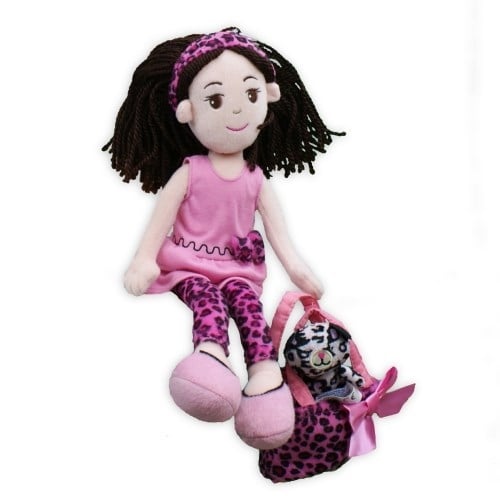 Pinky Promise Leopard Dress Rag Doll