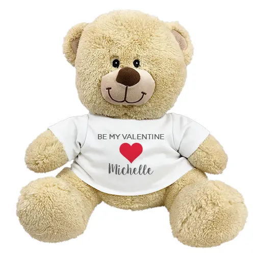 Personalized Be My Valentine stuffed Animal
