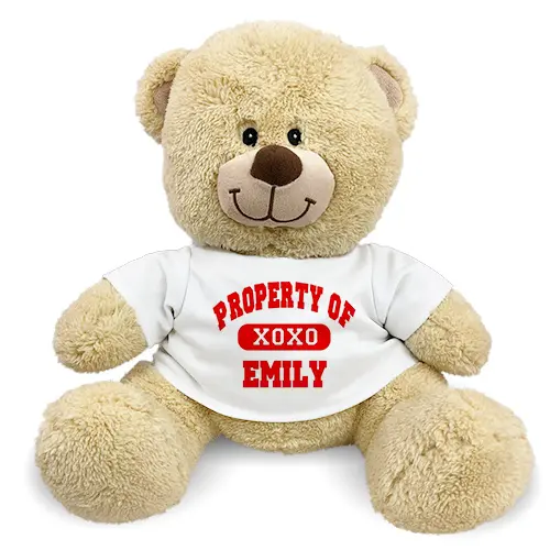 Personalized Property Of XOXO Teddy Bear