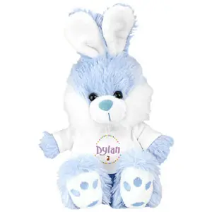 Personalized Blue Easter Bunny - 10"