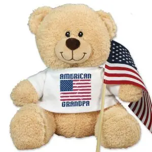 American Flag Sherman Teddy Bear