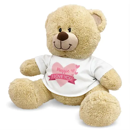 Personalized Love You Teddy Bear