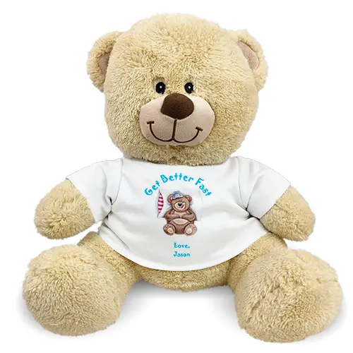 Personalized Get Better Fast Teddy Bear