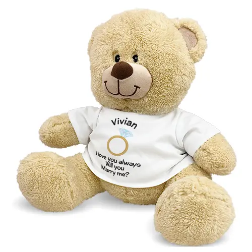 Personalized Will You Marry Me Teddy Bear