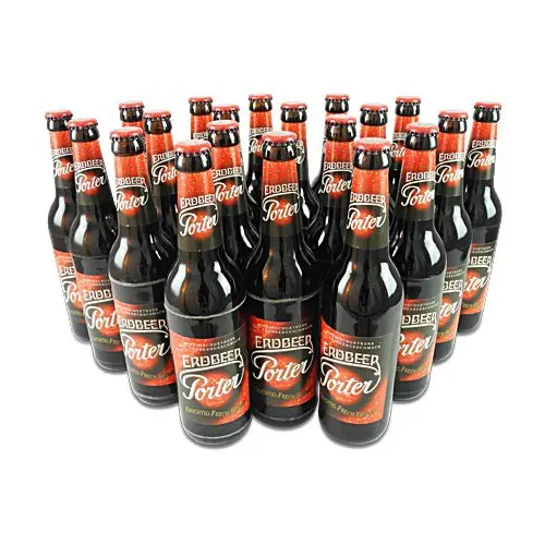 Lausitzer Erdbeer Porter (Erdbeerbier / 20 Flaschen à 0,5 l / 4,2% vol.)