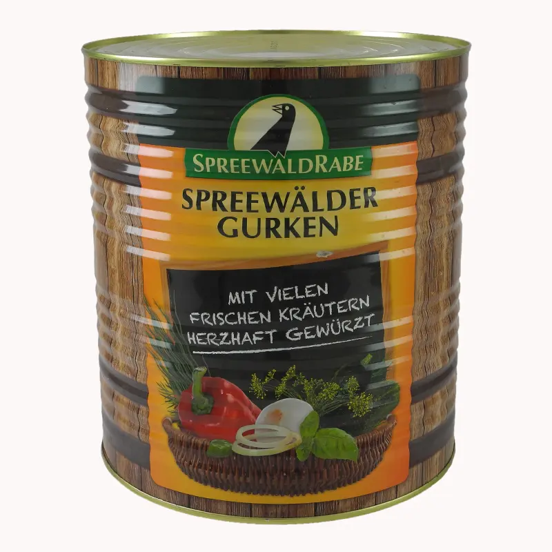 Original Spreewälder Knoblauch-Gurken (10 l Dose)