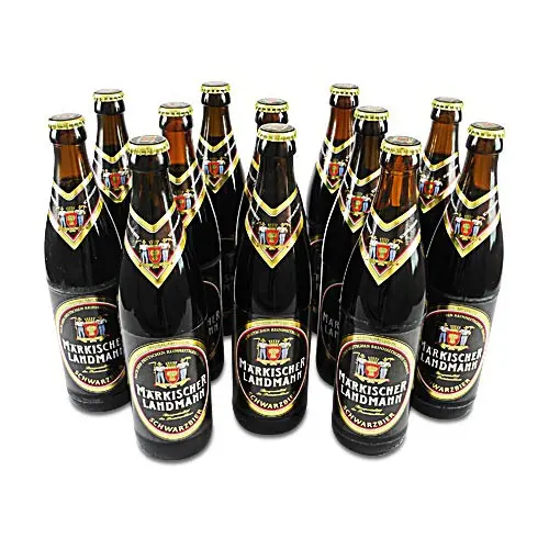 Märkischer Landmann Schwarzbier (12 Flaschen à 0,5 l / 4,9 % vol.)