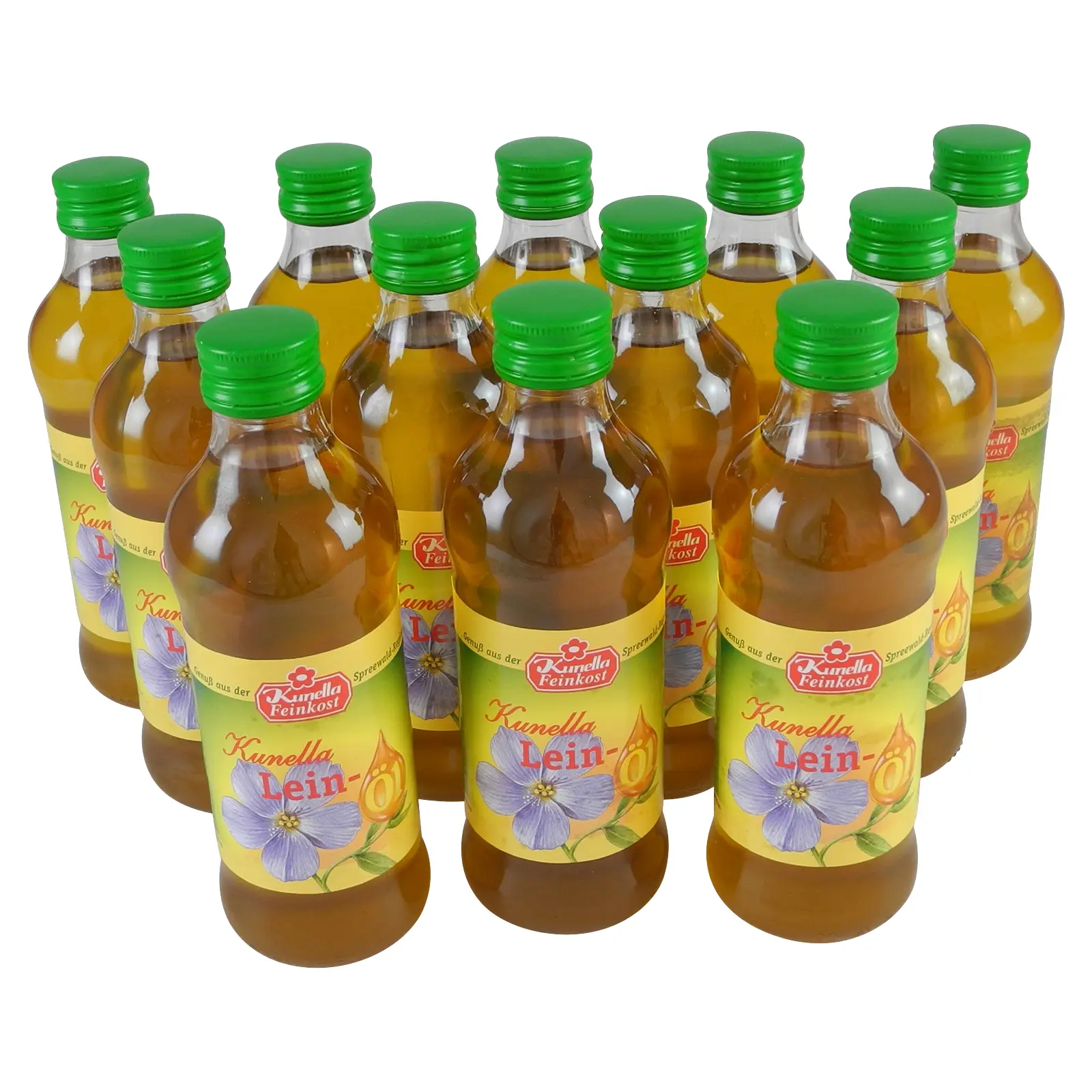 Leinöl von Kunella Feinkost - 12er Pack (12 Flaschen à 250 ml)