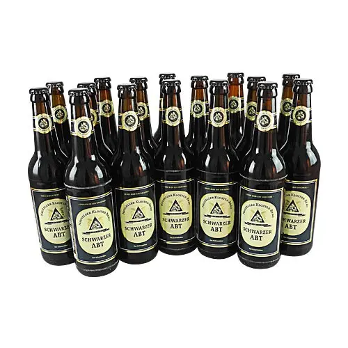 Neuzeller Schwarzer Abt (Schwarzbier / 16 Flaschen à 0,5 l / 3,9 % vol.)