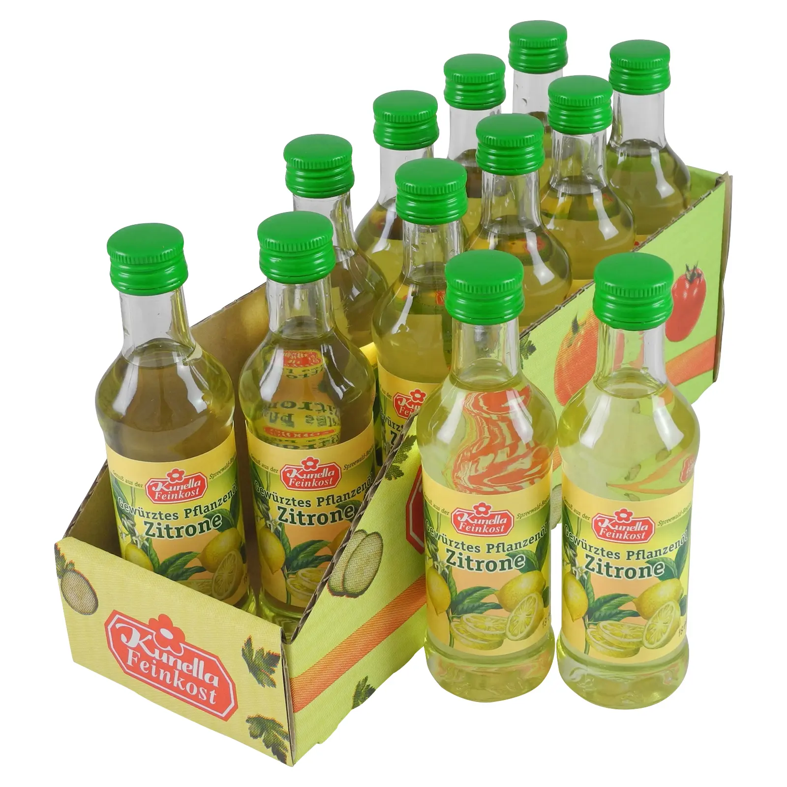 Kunella Gewürztes Rapsöl Zitrone - 12er Pack (12 Flaschen à 100 ml)