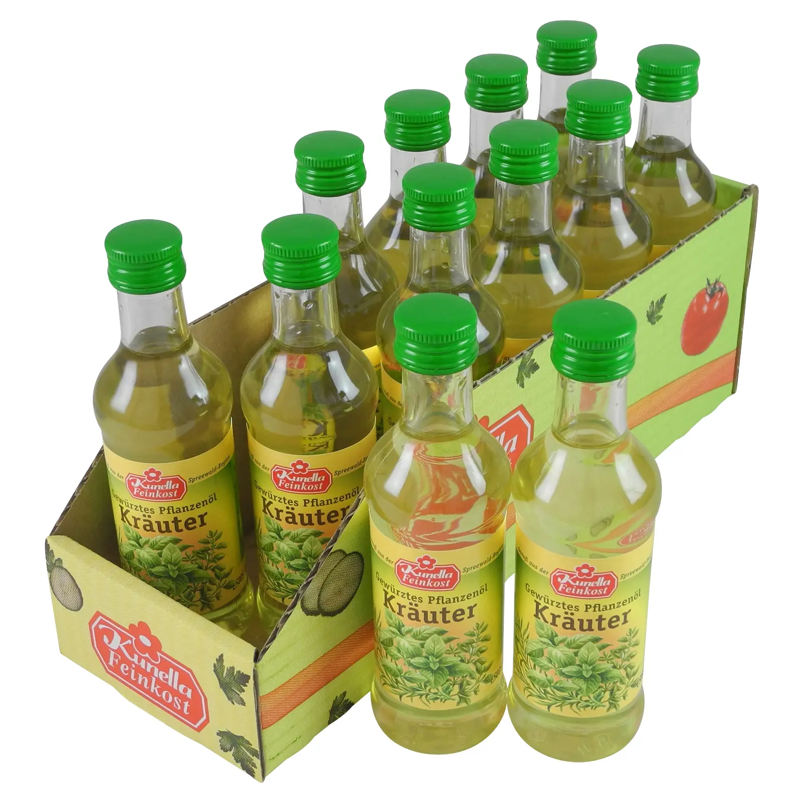 Kunella Gewürztes Rapsöl Kräuter - 12er Pack (12 Flaschen à 100 ml)