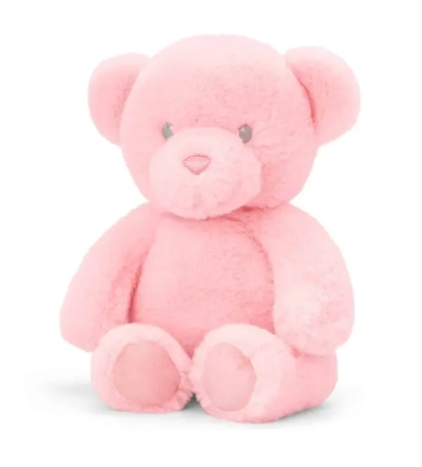 KeelEco Baby Girl Pink Bear 25cm Plain