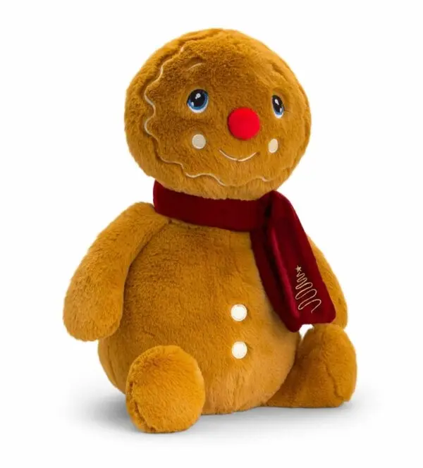 Plain Keel Toys Gingerbread Man with Scarf 25cm