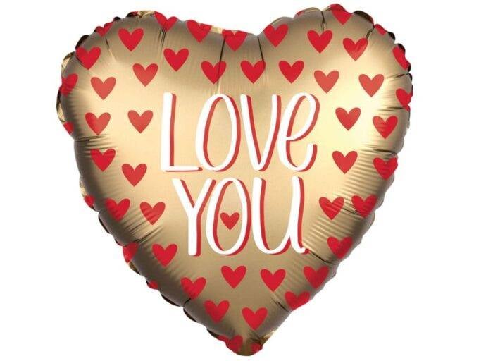 Gold Love You Balloon