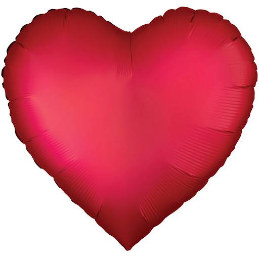Red Solid Color Heart Balloon