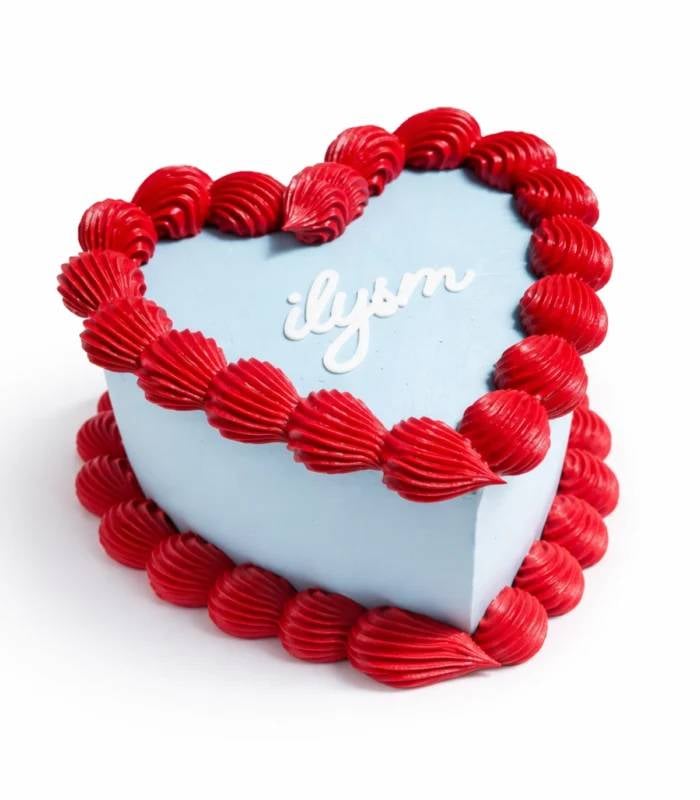 ILYSM Heart-Shaped Buttercream Cake
