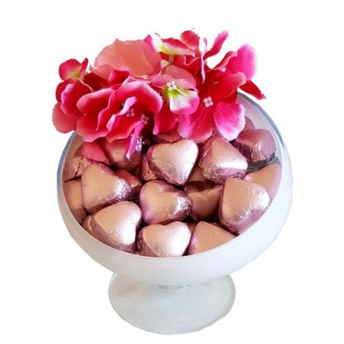 Pink Heart Bowl
