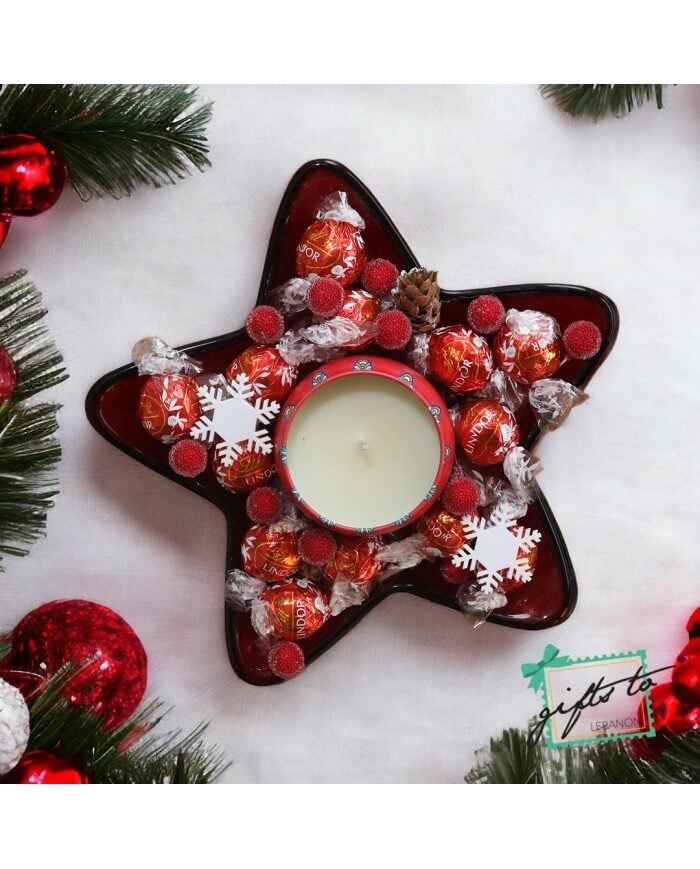 Lindor Red Star Chocolate Tray