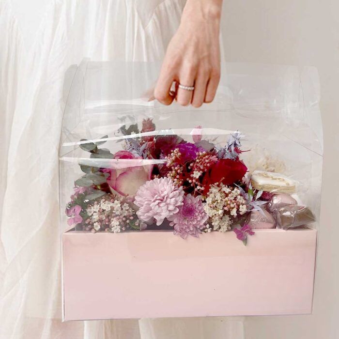 Pink Flower Box & Chocolates