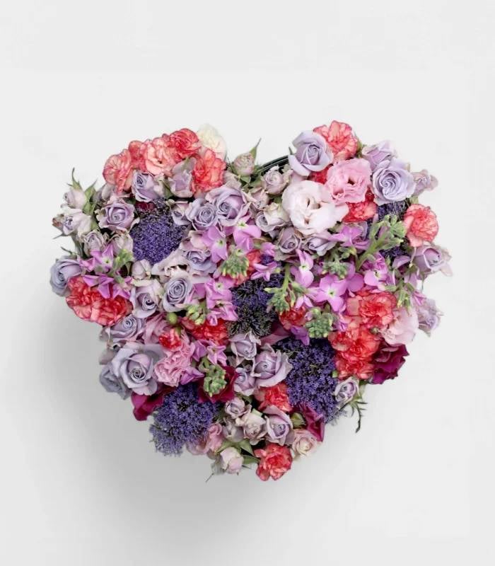Blossoming Heart Seasonal Flower Arrangement