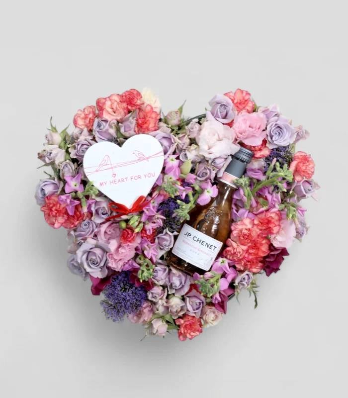 My Heart for You Floral Heart