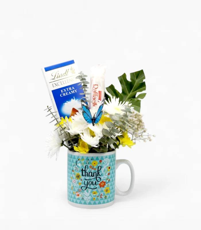 THANK YOU: Sweet Appreciation Floral Gift Mug