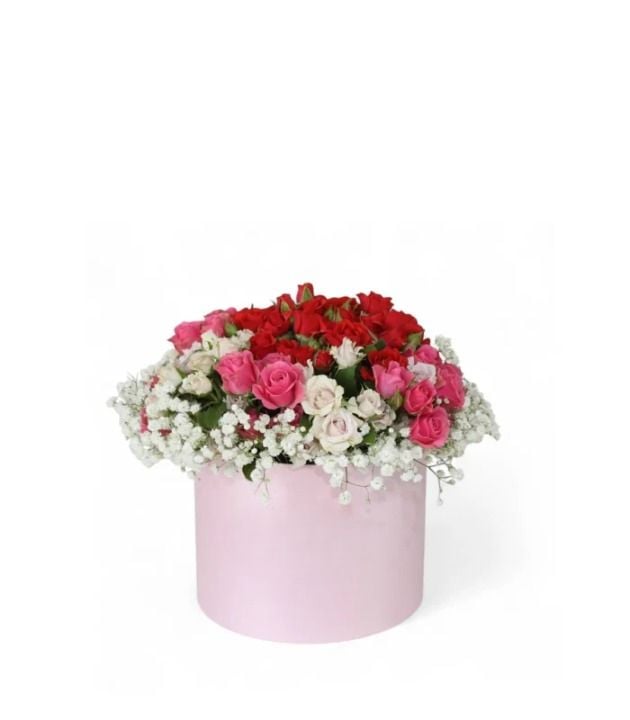 Trio of Roses Flower Box