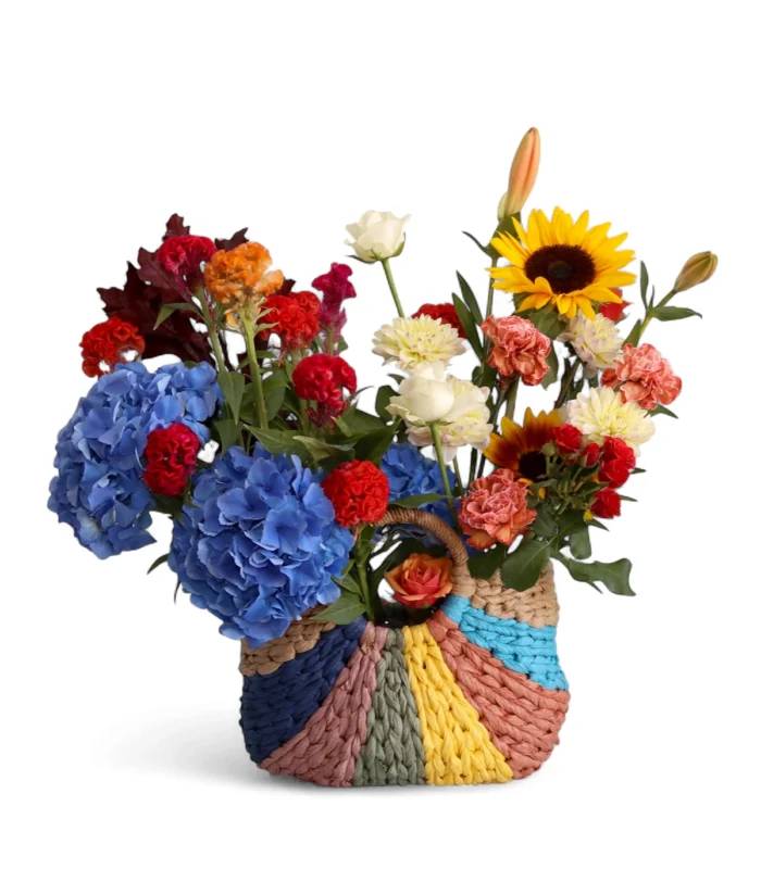 Seasonal Garden To-Go Flower Arrangement