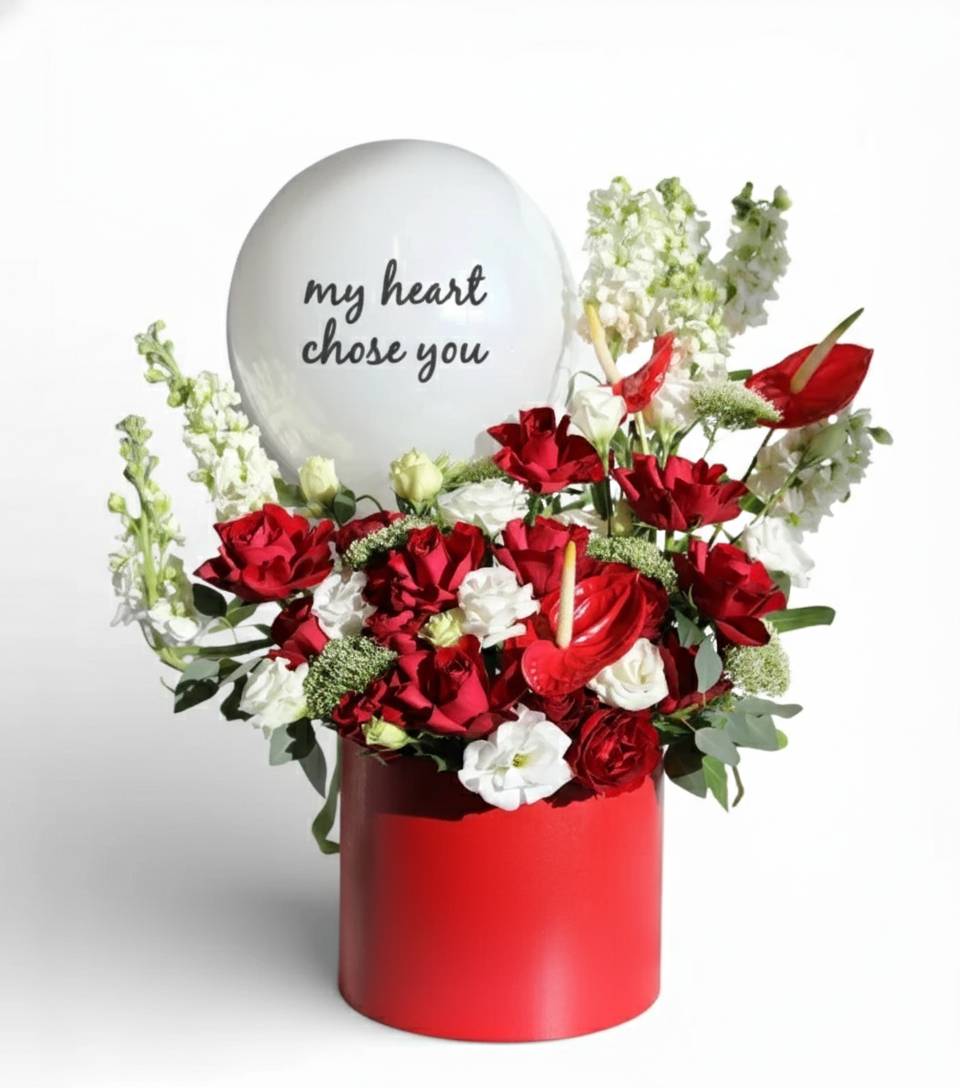 My Heart Chose You – Signature Rose Arrangement