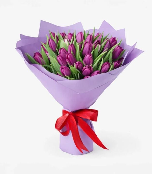 Velvet Purple Tulips – Select Size (20 tulips)
