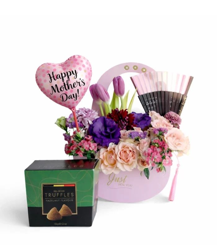 Mother's Day Bloom & Chocolate Truffles Bundle