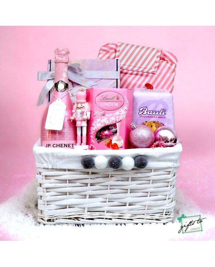 Pink Iced Vin Mousseux Gift Basket