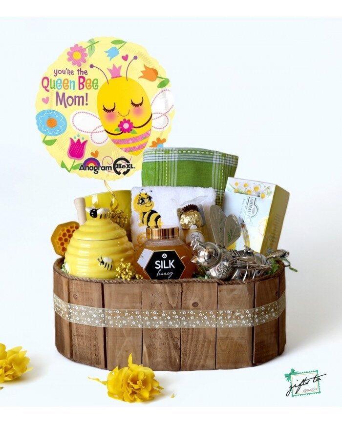 QUEEN BEE MOM Honey Gift Basket
