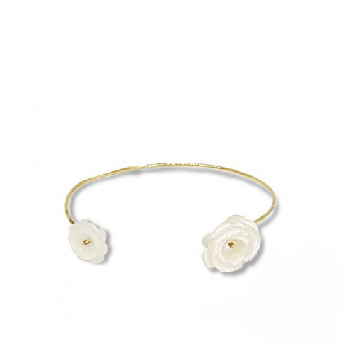 18K Gold Flower Bracelet