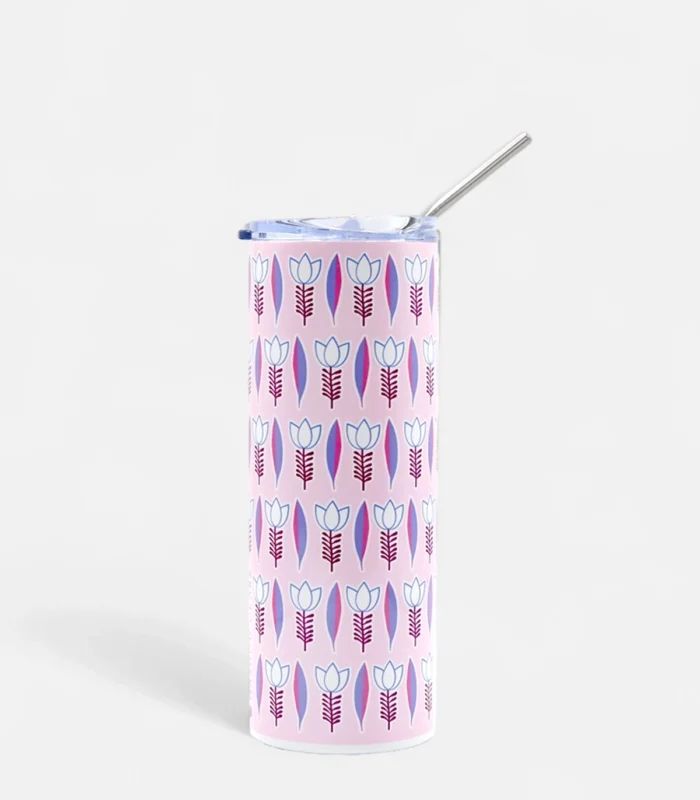 Bubble Gum Shaffeh Pattern 20oz Stainless Steel Tumbler