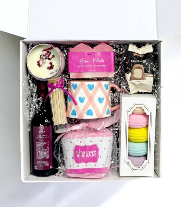 The Self-Care Ritual and Wine Gift Box