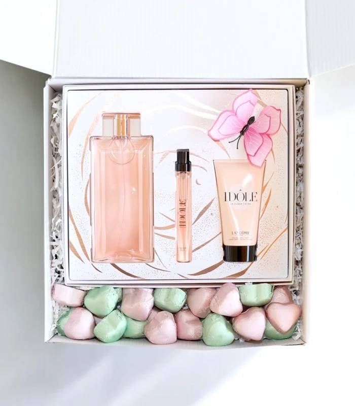 LANC”ME Idle EDP & Assorted Chocolates Hearts Gift Set